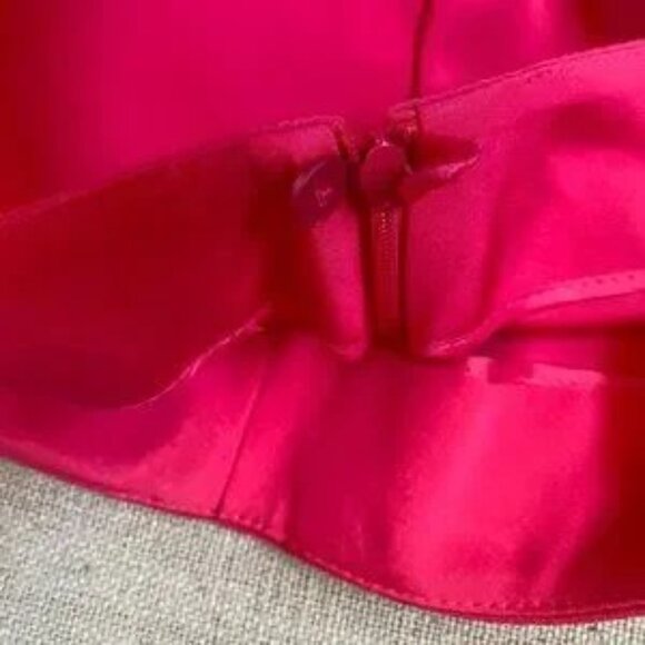 AKRIS Melissa Barbie Pink Silk Trouser Pant Fuscia Straight Leg RARE size 2 - Picture 10 of 15